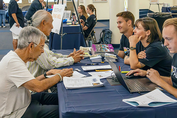 community members consult with experts