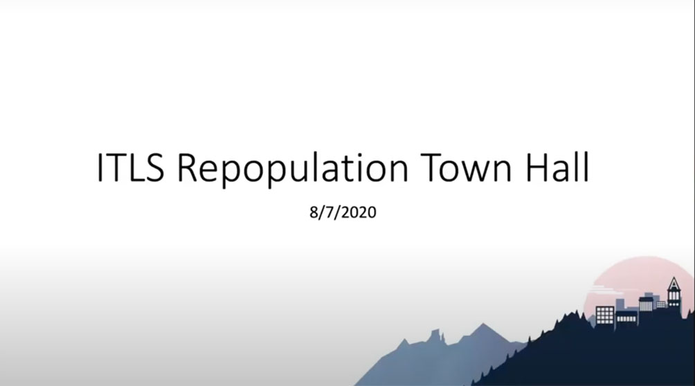 Repopulation Town Hall | ITLS