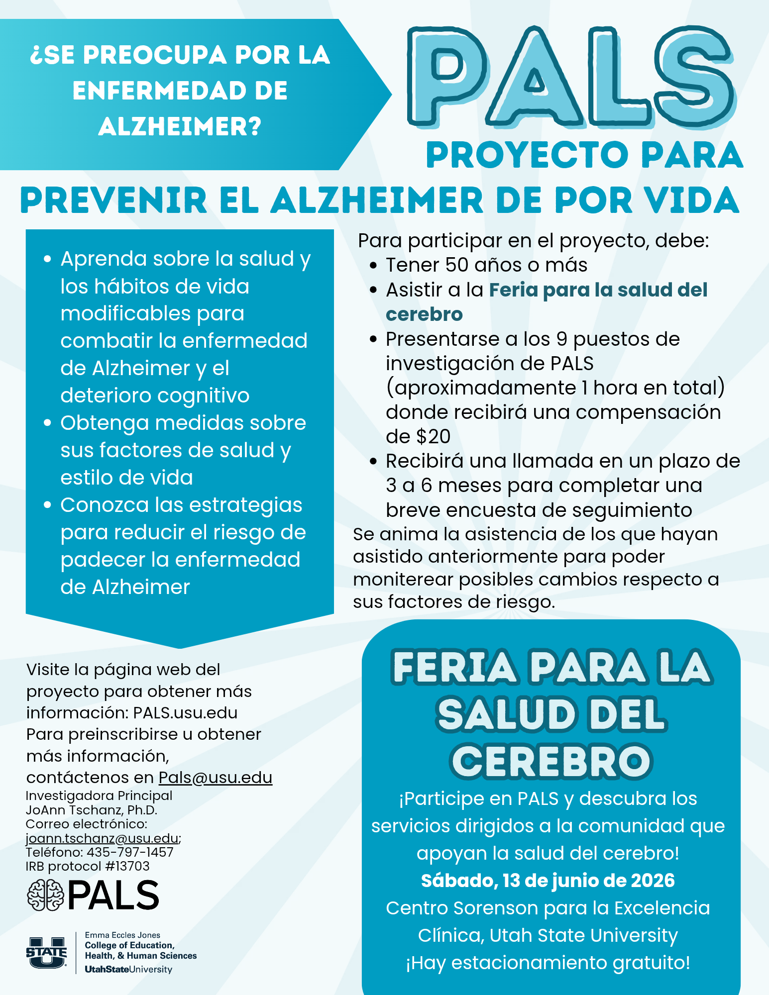 2026 Brain Health Fair Flier