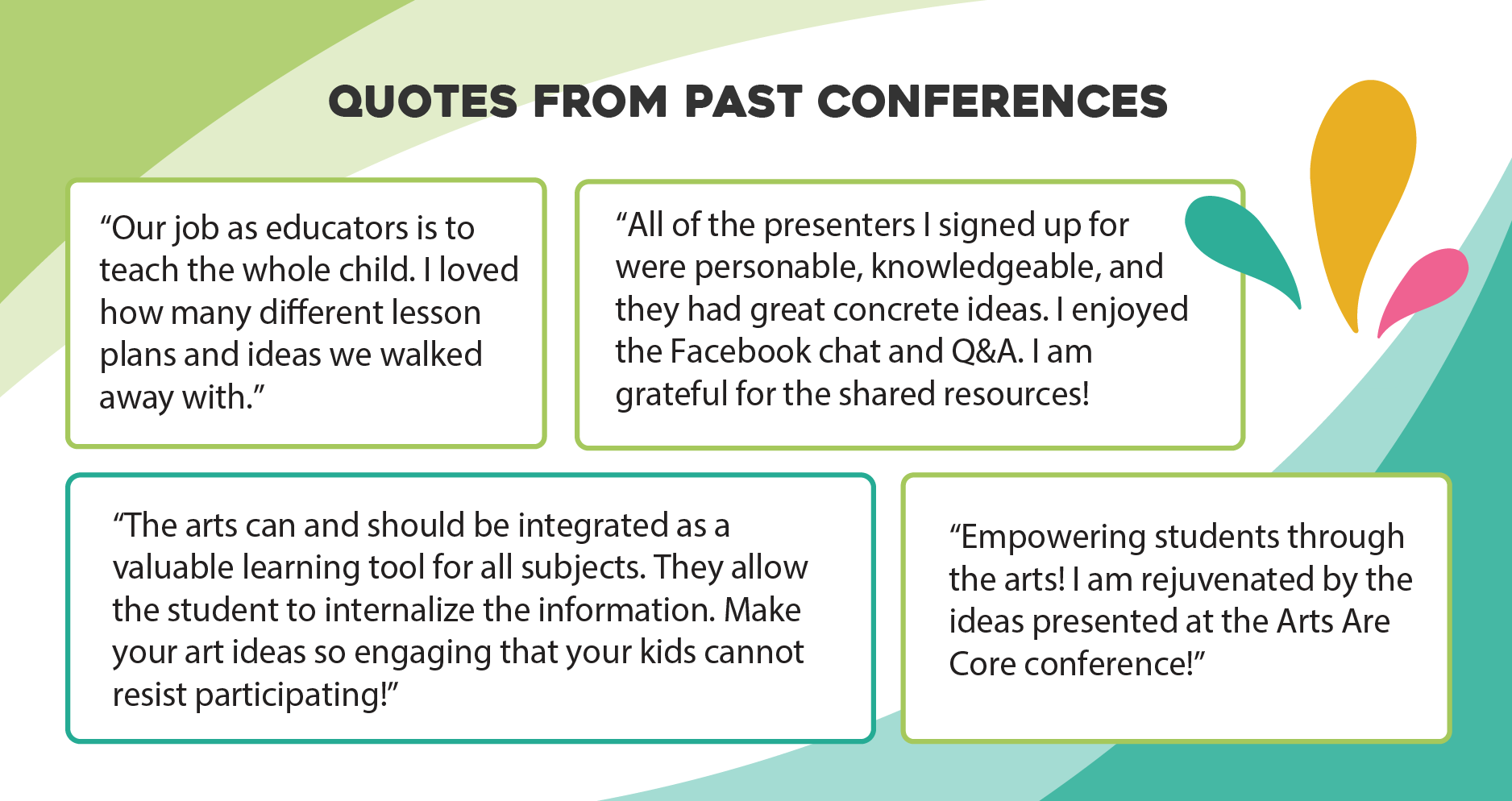 Quotes from past conferences