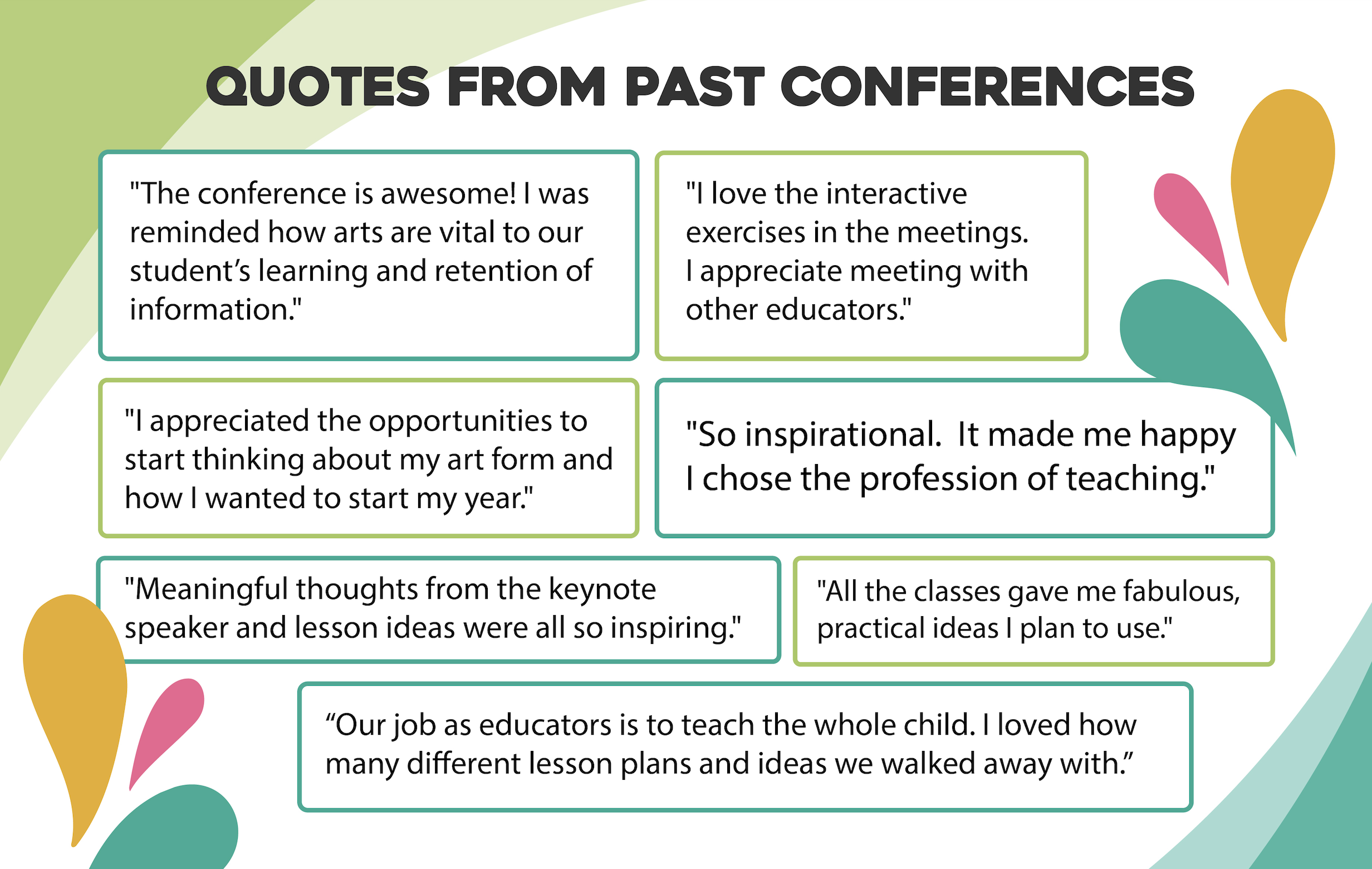 Quotes from past conferences